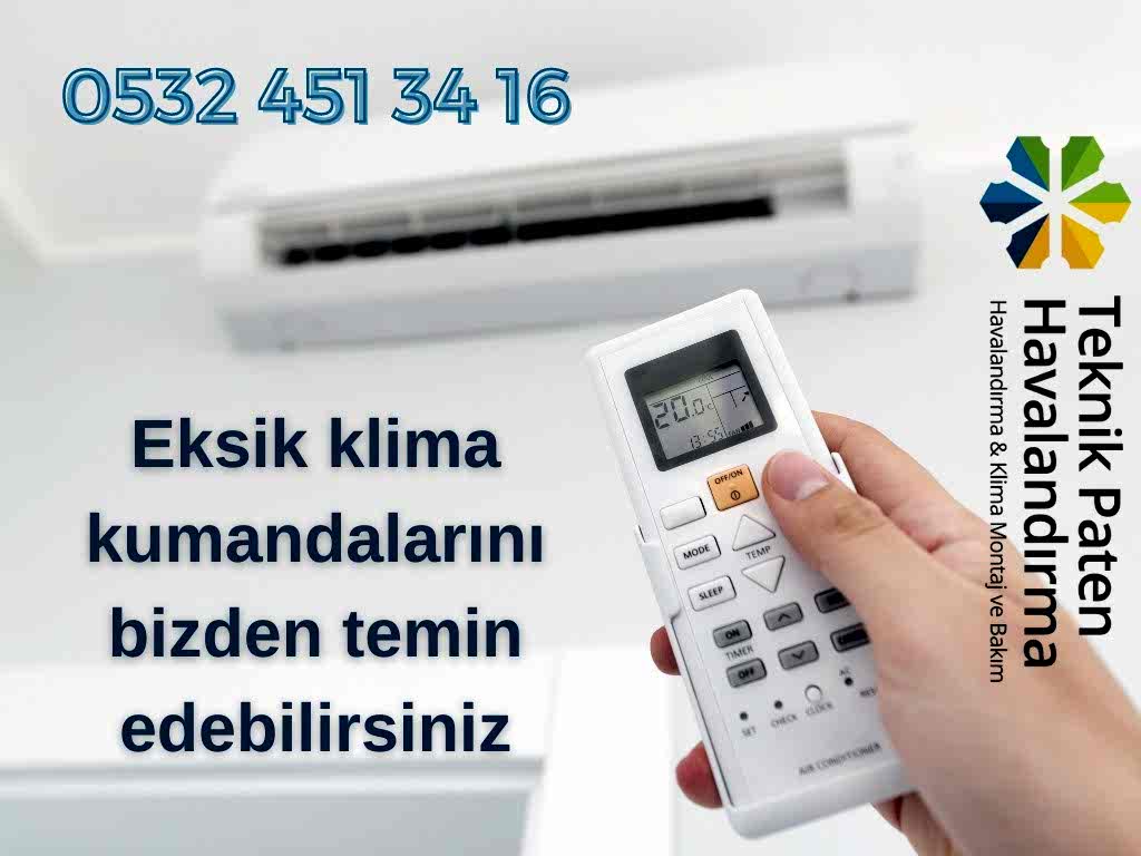 Eksik ve bozuk klima kumandası temini